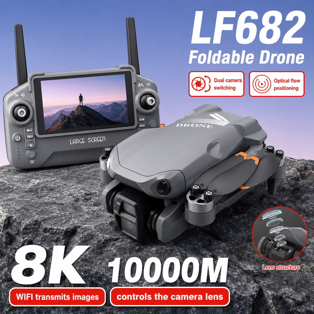 Drone Gimbal - Drone photo aérien LF682 8K HD