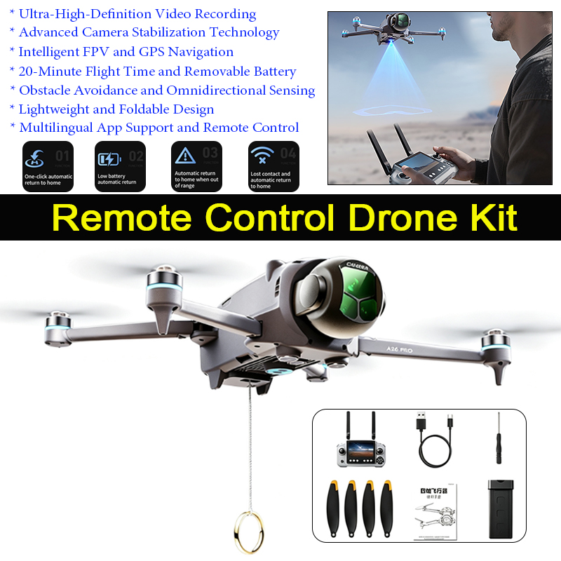 Drone GPS A26 Pro avec télécom - Drone Gps Mount avis et prix